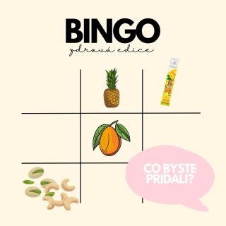 Co byste přidali ke zdravé BINGO variantě? 🤩 My jsme vybrali ovoce, ovocné rolky a oříšky! To vše najdete na našem eshopu,...